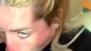 damn she gulps every drop of cum straight down her throat!