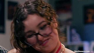 Petite young daughter-in-law gets deepthroated and facesat by inlaws