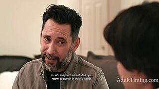 stepmom milf invites stepson to double penetrate her big ass with hubby