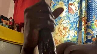 horny bbc student jerks huge monster cock after class dreaming of pounding teacher pussy