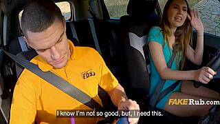 Italian SLUT Begs DMV Guy to FUCK Her in the BACKSEAT Car