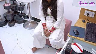 Newlywed Indian Stepsis Bent Over for Accidental Doggystyle Creampie by Stepbro's Huge Cock