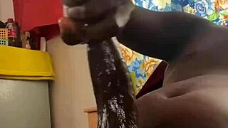 horny bbc student jerks huge monster cock after class dreaming of pounding teacher pussy