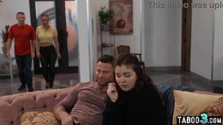 Teen Leana Lovings Lured To Taboo Family Foursome Fuckfest!