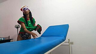 waiting in goblin costume at massage parlor for boyfriend's intimate visit