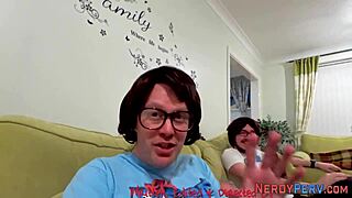 british girl takes facial