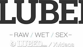 Lubed Babes Slip and Slide into Hardcore Shower Blowjobs and Fucks