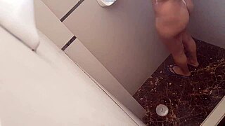 Colombian bella cuñada petite ass showers bathroom voyeur catches her
