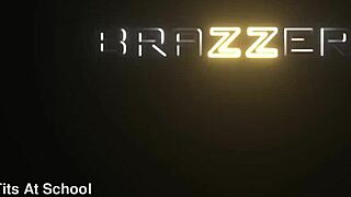 Chloe Surreal athletic brunette chokes on deepthroat face fuck cumshot