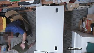 think this cute redhead thief can handle getting drilled by mall security on hidden cam?