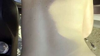 hooker with huge tits watches her own orgasm cumshot riding cock public car fuck