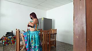 Sinful Cute Latina Maid Spreads Her Tight Pussy Wide for Daddy's Kinky Gaze