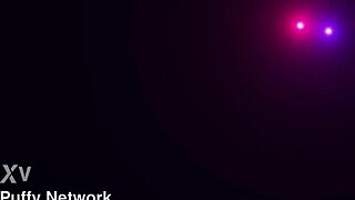 rebeca teases her swollen pierced clit up close