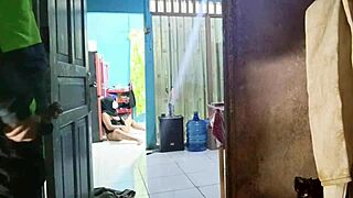 ojol catches housewife masturbating in cosplay