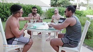 naughty brazilians giih spanic jasminy villar double anal fucked by four studs
