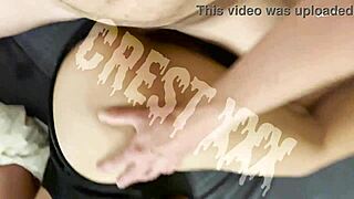 Stepmom spreads cheeks for stepson's cumshot on her big ass after worship!