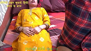 step sister's hairy armpits drive me wild during dirty hindi pussy fuck session