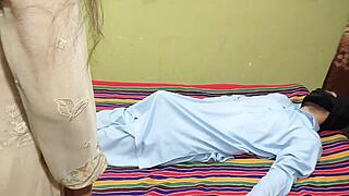 servant quenches indian desi bhabhi chut fire with moty lula muh mai dal diya