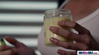 Chubby Girlfriend Fingers Licks Shaved Milf Big Tits Orgasm