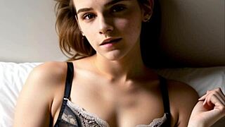 Hey, think you can handle Emma Watson's wild cum challenge game?