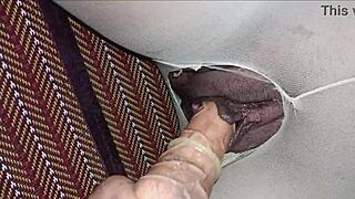 Pretty Shaved Pussy Creampied Deep in Both Holes