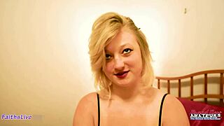 Blonde Faiths Hope Gags on Huge Cock Then Rides It Wild!