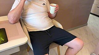 russian stepmom gets pussy pounded doggystyle by bold taboo stepson mid massage homemade pov