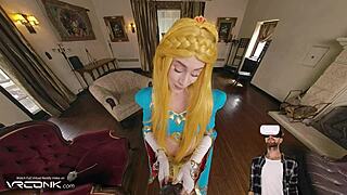 Princess Zelda Begs for Deep Creampie in Wet Pussy Parody