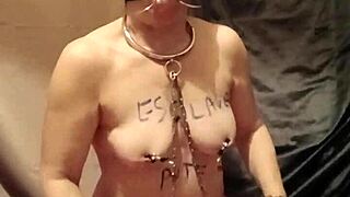 Slave's Mouth Gag Urine Belt Thrashing