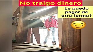 this cute mexican college nerd sophia bellee flirts hard with the food delivery guy outside then pays him her way vol 1