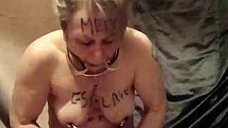 Slave's Mouth Gag Urine Belt Thrashing