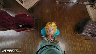 Princess Zelda Begs for Deep Creampie in Wet Pussy Parody