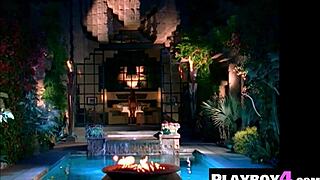 big tits asian morena corwin strips naked while latina tamara sky flaunts bubble butt