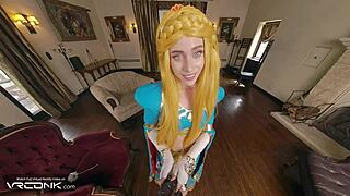 Princess Zelda Begs for Deep Creampie in Wet Pussy Parody
