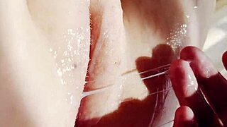 hot stepsister's shaved pussy overflows with dripping creampie cum