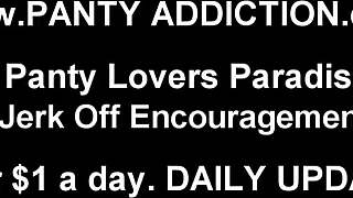 look at my ass in these tiny panties... jerk for me