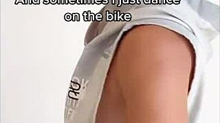 Gym girl's downblouse flashes hard nipples accidentally