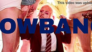 Two British Sluts Devour Cock And Gulp Hot Cum