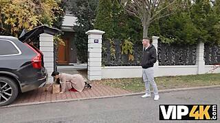 skinny MOM AND BOY with MONSTER COCK in stockings moans hard