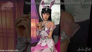 shino the moon queen cosplay bitch spreads her slutty pussy wide