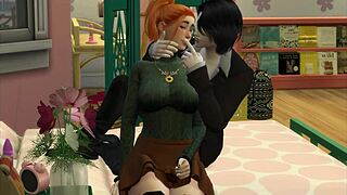 the sims 4 vampire lures chubby nerd teen for pussy licking and tit sucking seduction