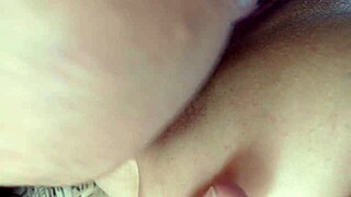 Wife's Ass Caressed Close-Up Then Tongue Fucked Deeply