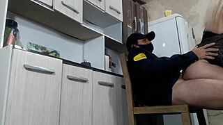 specific married milf bareback fucks fat chubby doorman during her wedding