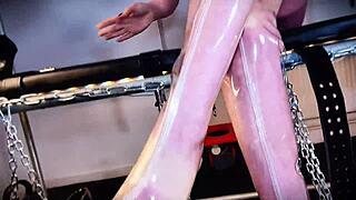oh god i bow down to my latex goddess mistress for domination tease