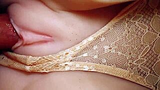 i couldn't hold it and exploded deep in her big pussy so fast