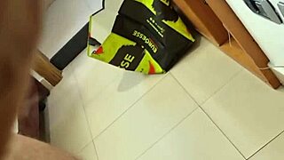 Intense Moans in Wild Handjob Explosion