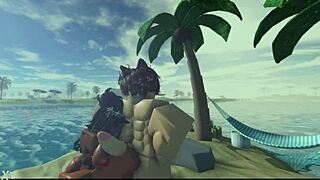 Her cute friend begs for big cock pounding in roblox game world