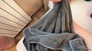 driver spots my wife stuck in sofa and fucks her tight pussy deep... amateur russian with subs! 😏