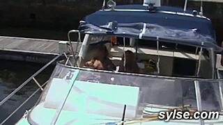 British girls flash tits then fuck stranger in wild train orgy