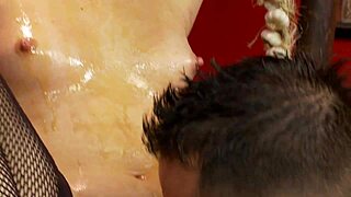 Ever tasted a short-haired British barmaid's messy pussy ride?